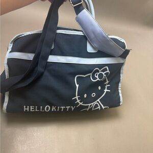 Hello Kitty Navy and Light Blue Travel Shoulder Bag